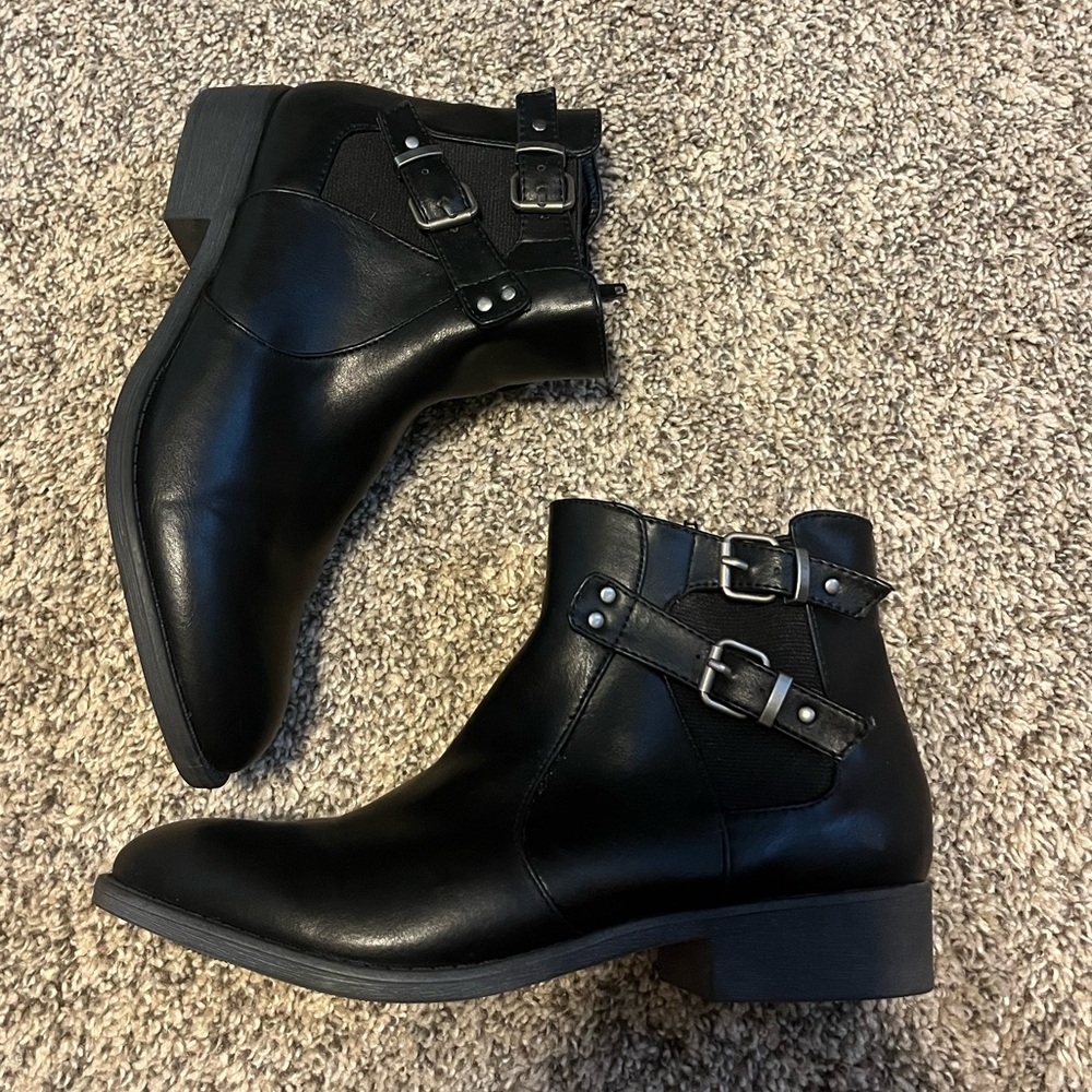 Black ankle boots